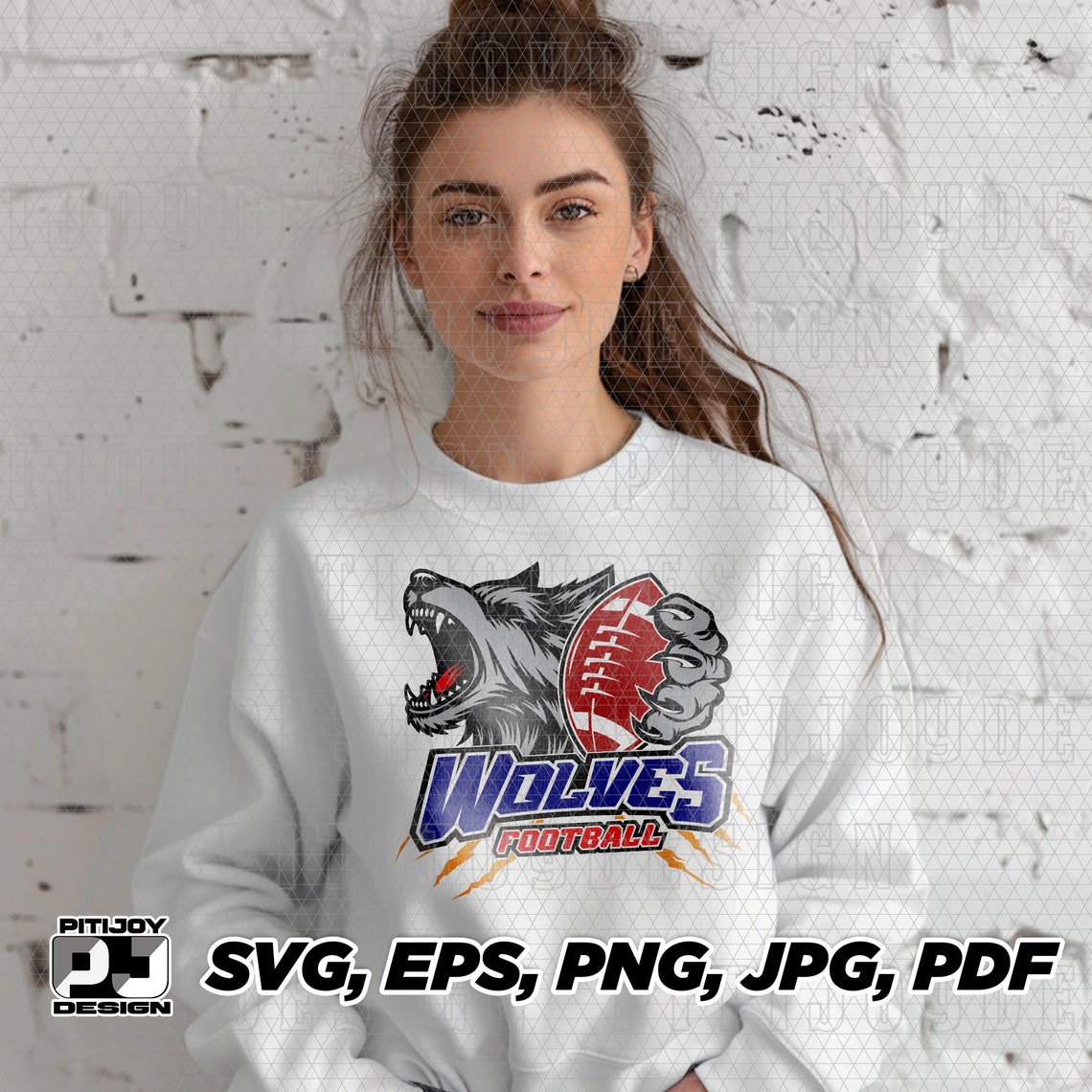 Wolves Football Svg, Wolves Football Svg, Wolves, Wolf, Football ...