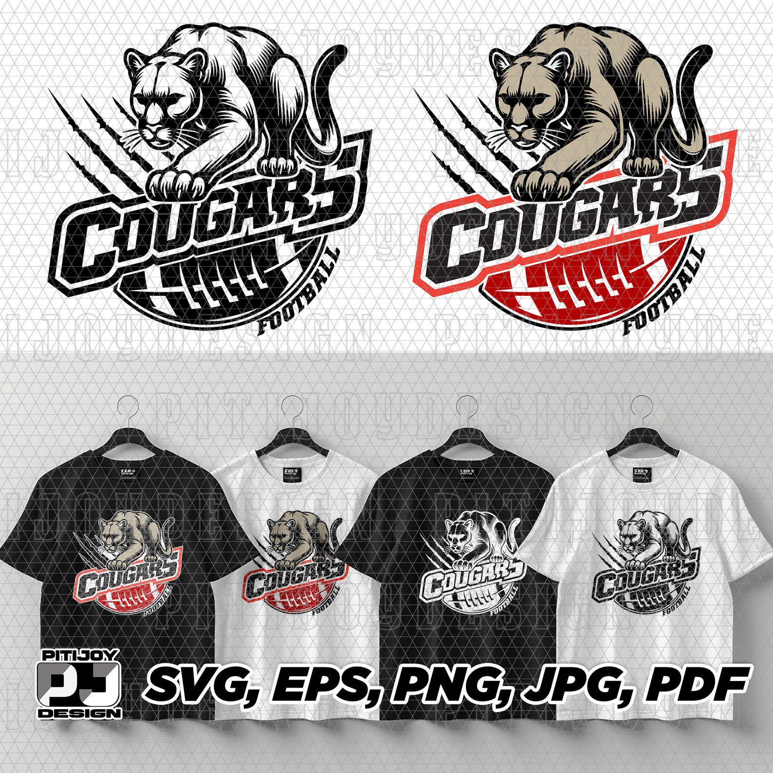 Cougars Football Svg, Cougar Football Svg, Cougars Football Png