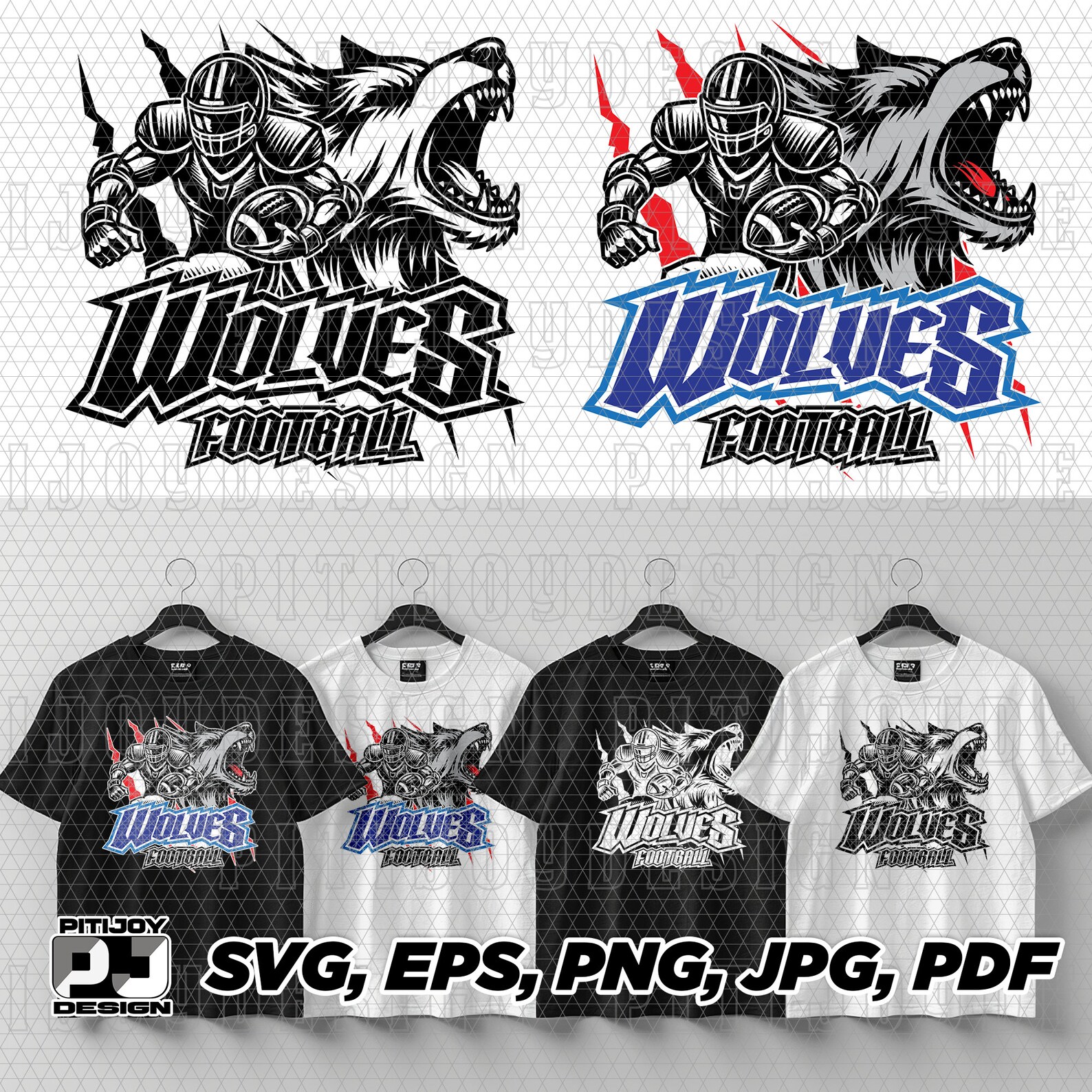 Wolves Football Svg, Wolves Football Svg, Wolves, Wolf, Football ...