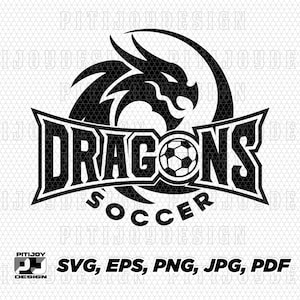 Dragons soccer svg, Dragon soccer svg, Dragons svg, Dragon svg, Dragon png, Dragons team png, Cricut design files, soccer Svg, Dragon soccer