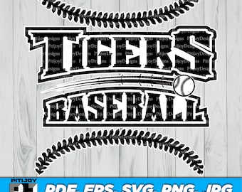 Tigers baseball svg, Tiger baseball svg , Tiger svg, Tigers svg, sports jersey, Cricut or Silhouette, School Spirit svg, baseball svg png