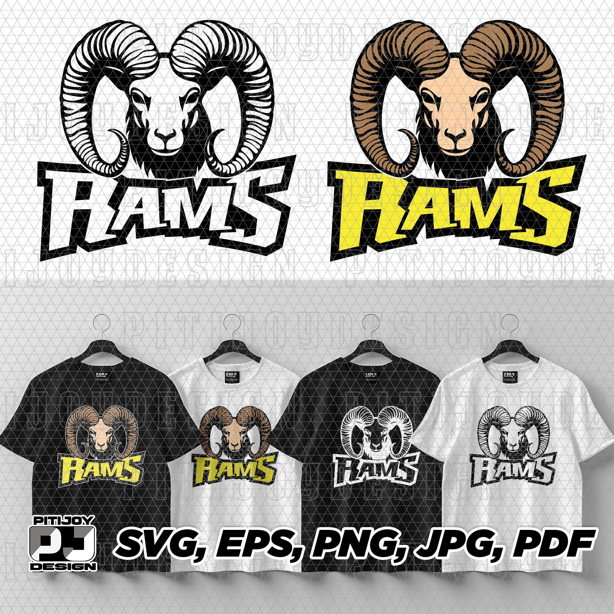Rams Svg, Ram Svg, Rams Mascot Svg, Rams Logo Png Digital Cut File ...