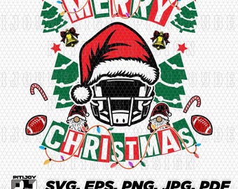 Fútbol navideño SVG, descarga de diseño de fútbol navideño, deportes navideños SVG, fútbol navideño PNG, fútbol navideño sublimado