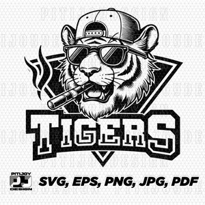 Tigers svg, Tiger svg, Tigers mascot svg, cricut silhouette files, Tigers png, Tigers school spirit svg, Tigers logo, Tigers sports shirt