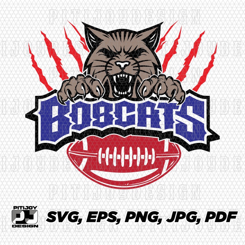 Bobcats Football Svg, Bobcats Football Png, Bobcat Football Svg ...