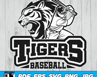 Tigers baseball svg, Tiger baseball svg , Tiger svg, Tigers svg, sports jersey, Cricut or Silhouette, School Spirit svg, baseball svg png