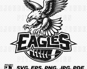 Eagles fotboll svg, Eagle fotboll svg Eagles fotboll png Eagles fotbollsdesign Eagles svg, Eagle svg Eagles maskot svg, Cricut svg-filer