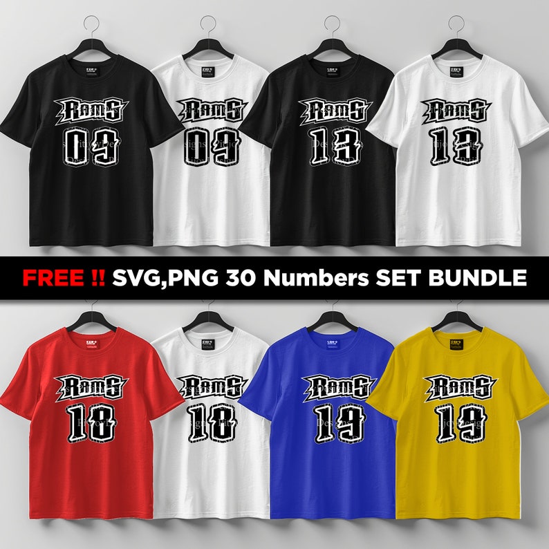 Rams Football Team Mascot Design for Custom Apparel, Perfect for Team ...