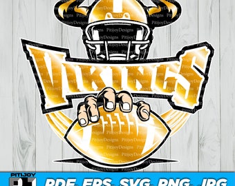 Vikings football svg, Viking football svg, Vikings png, SVG Cut File, SVG for Cricut or Silhouette, School Spirit svg, jerseys, sports.