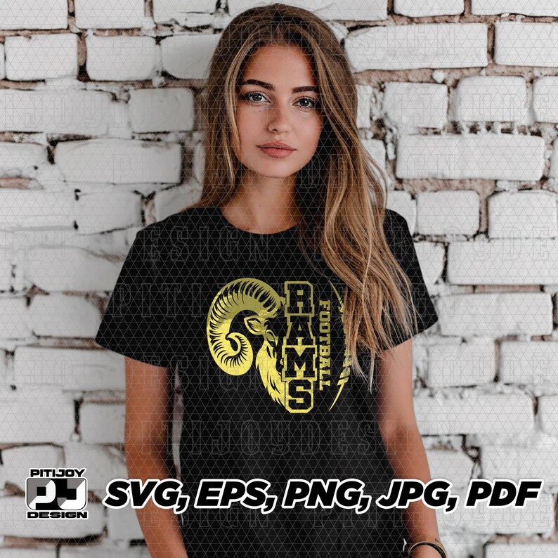 Rams Football Svg, Ram Football Svg, Rams Football Png, Rams Svg, Ram ...