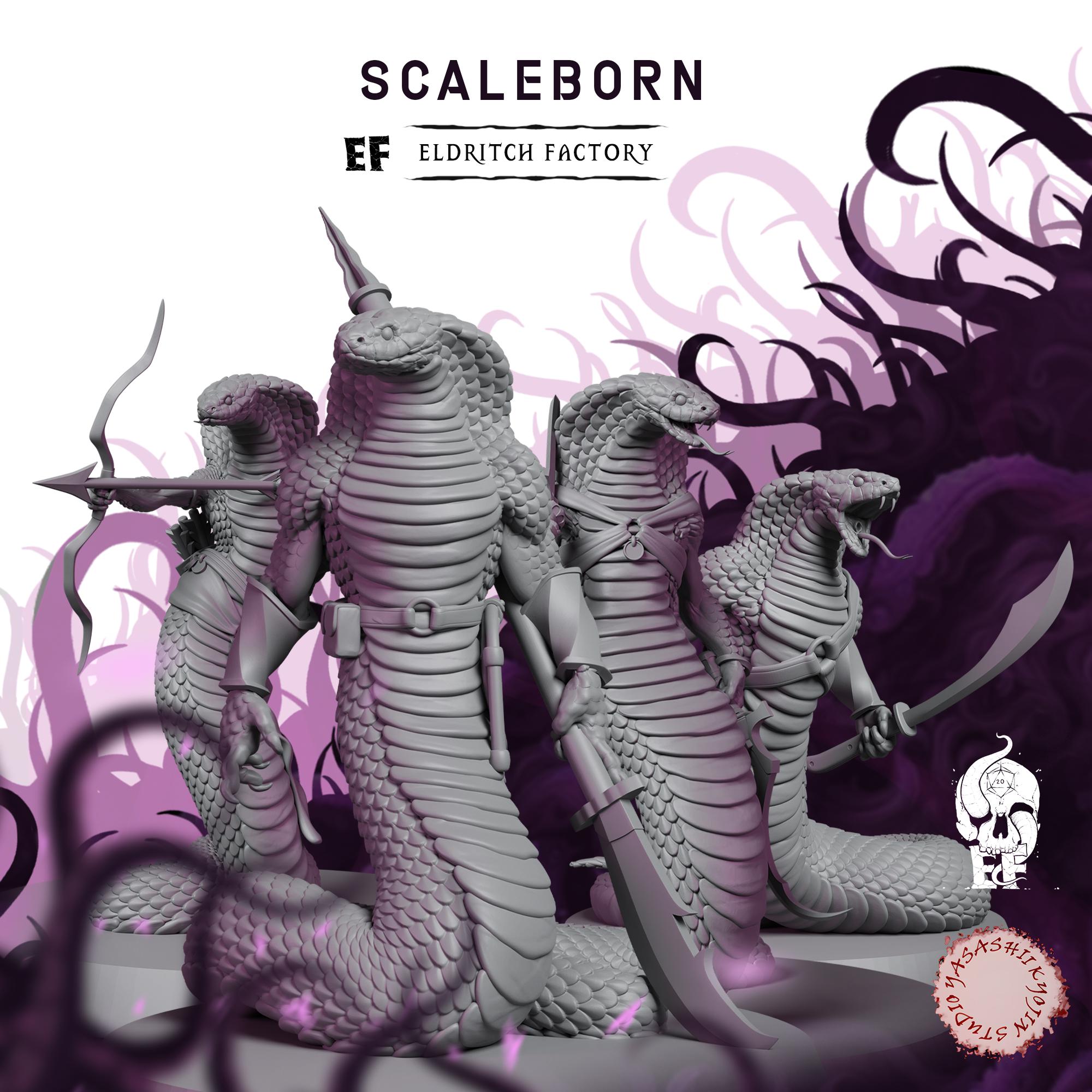 Scaleborn | 3D Printed Fantasy Tabletop Miniatures - 28MM - 100MM| Dungeons and Dragons DND