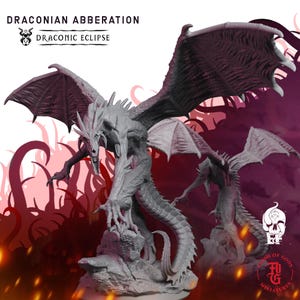 Draconian Aberration | Fantasy Tabletop Miniature - 28MM - 45MM | Dungeons and Dragons DND