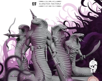 Scaleborn | Beast Miniature | High-Detail Resin Mini | DnD Tabletop RPG