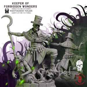 Guardián de las Maravillas Prohibidas / Miniatura de mesa de fantasía - 28 mm - 100 mm / Dungeons and Dragons DND