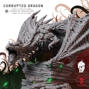 Corrupted Dragon | Fantasy Tabletop Miniature - 28MM - 45MM | Dungeons and Dragons DND