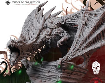 Corrupted Dragon | Fantasy Tabletop Miniature - 28MM - 45MM | Dungeons and Dragons DND