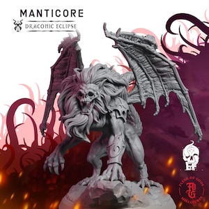 Manticore | Fantasy Tabletop Miniature - 28MM - 100MM | Dungeons and Dragons DND