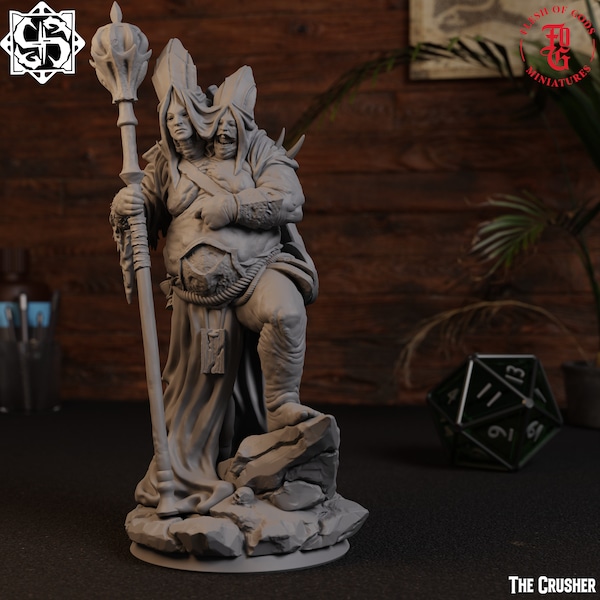 The Crusher | Fantasy Tabletop Miniature - 28MM - 54MM | Dungeons and Dragons DND