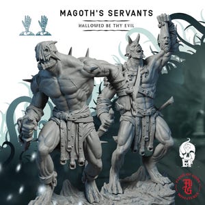 Servants of Magoth | Fantasy Tabletop Miniature - 28MM - 100MM | Dungeons and Dragons DND