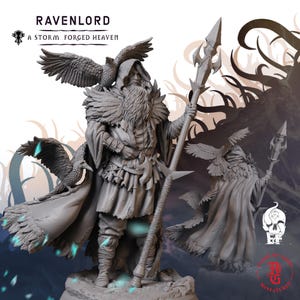 Ravenlord | Fantasy Tabletop Miniature - 28MM - 100MM | Dungeons and Dragons DND