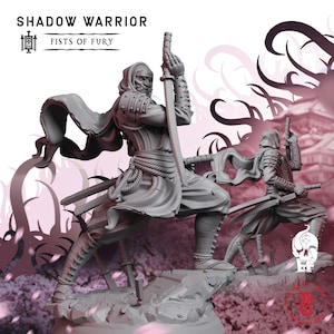 Shadow Warrior | Fantasy Tabletop Miniature - 28MM - 100MM | Dungeons and Dragons DND