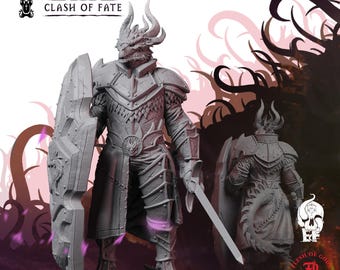 Dragonborn Paladin | Dragon Miniature | High-Detail Resin Mini | DnD Tabletop RPG