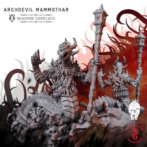 Archdevil Mammothar | Fantasy Tabletop Miniature - 28MM - 45MM | Dungeons and Dragons DND