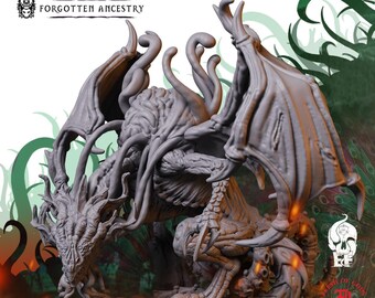 Void Dragon | Fantasy Tabletop Miniature - 28MM - 40MM | Dungeons and Dragons DND