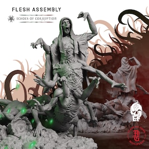 Flesh Assembly | Fantasy Tabletop Miniature - 28MM - 54MM | Dungeons and Dragons DND