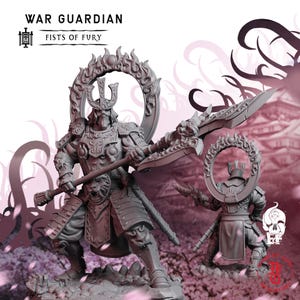 War Guardian | Fantasy Tabletop Miniature - 28MM - 54MM | Dungeons and Dragons DND