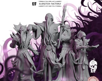 MindFlayers | Illithid | 3D Printed Fantasy Tabletop Miniatures - 28MM - 100MM| Dungeons and Dragons DND
