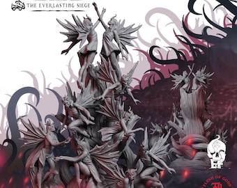 Swarm of Undead Fairies | Monster Miniature | High-Detail Resin Mini | DnD Tabletop RPG