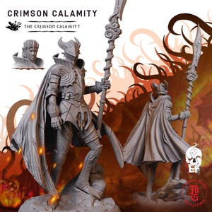 Crimson Calamity | Fantasy Tabletop Miniature - 28MM - 100MM | Dungeons and Dragons DND