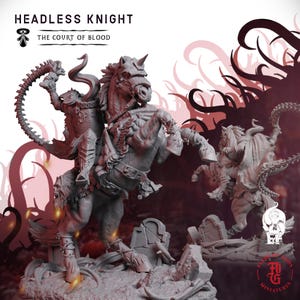 Headless Knight | Fantasy Tabletop Miniature - 28MM - 100MM | Dungeons and Dragons DND