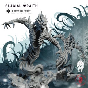 Glacial Wraith / Miniatura de mesa de fantasía - 28 MM - 54 MM / Dungeons and Dragons DND