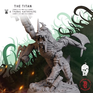 The Titan | Fantasy Tabletop Miniature - 28MM - 54MM | Dungeons and Dragons DND