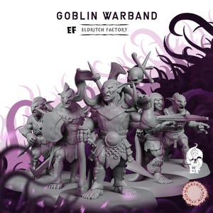 Goblins | 3D Printed Fantasy Tabletop Miniatures - 28MM - 100MM| Dungeons and Dragons DND