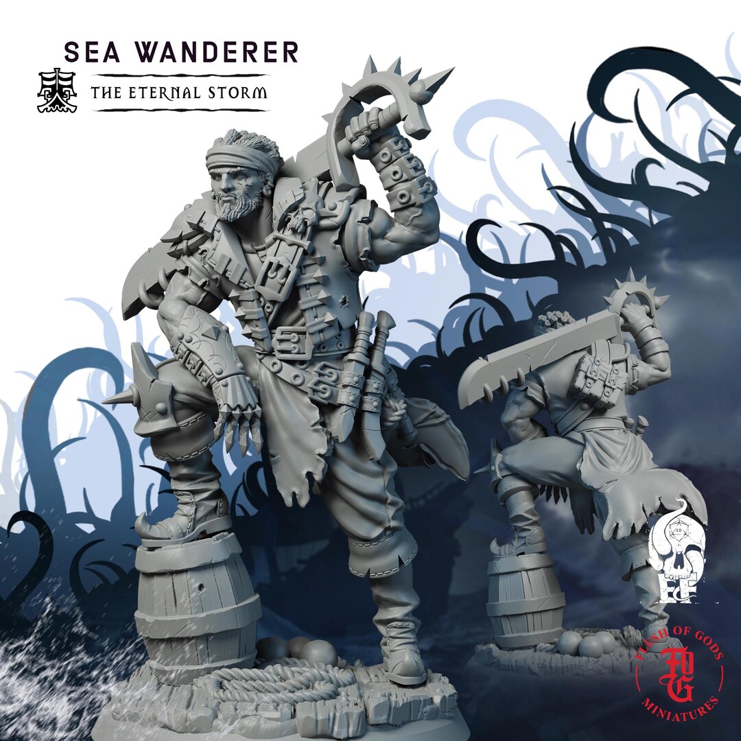 Buy Sea Wanderer Fantasy Tabletop Miniature 28MM 100MM