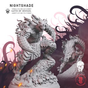 Night Shade | Fantasy Tabletop Miniature - 28MM - 54MM | Dungeons and Dragons DND