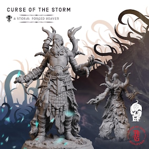 Curse of the Storm | Fantasy Tabletop Miniature - 28MM - 40MM | Dungeons and Dragons DND
