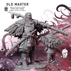 Old Master | Fantasy Tabletop Miniature - 28MM - 100MM | Dungeons and Dragons DND