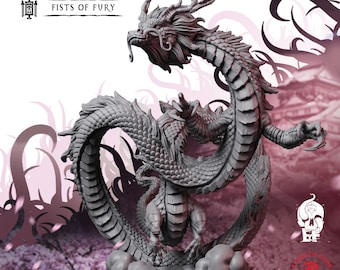 Dragón Celestial / Miniatura de juego de mesa de fantasía - 28 mm - 36 mm / Dungeons and Dragons DND