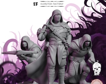 Bandits | Miniatury Fantasy Tabletop do druku 3D - 28 MM - 100 MM| Dungeons and Dragons DND