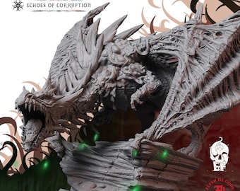 Corrupted Dragon | Fantasy Tabletop Miniature - 28MM - 45MM | Dungeons and Dragons DND