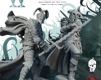 Dark Knights | Humanoid Miniature | High-Detail Resin Mini | DnD Tabletop RPG