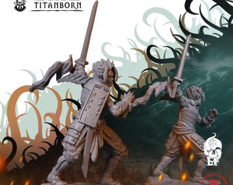 Young Warrior | Humanoid Miniature | High-Detail Resin Mini | DnD Tabletop RPG