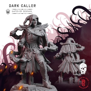 Dark Caller | Fantasy Tabletop Miniature - 28MM - 100MM | Dungeons and Dragons DND