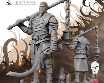 Acólito del Desierto / Miniatura de Fantasía - 28 mm - 100 mm / Dungeons and Dragons DND