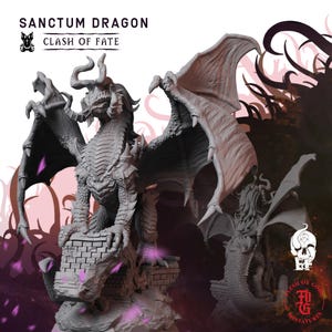 Sanctum Dragon | Fantasy Tabletop Miniature - 28MM - 40MM | Dungeons and Dragons DND