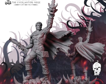 Demon Hunter | Humanoid Miniature | High-Detail Resin Mini | DnD Tabletop RPG